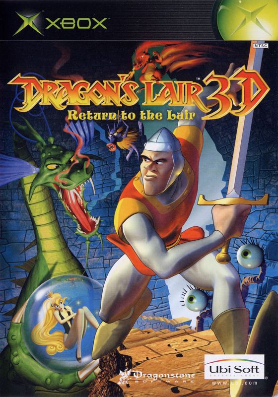 Dragon's Lair 3D box art for Xbox